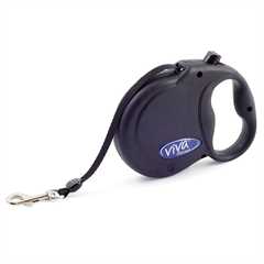 Ancol Viva Extendable 5m Dog Lead Black 
